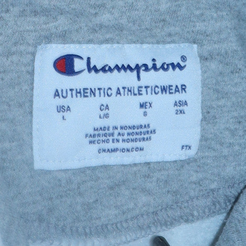 Mens UK Size L Champion White Pullover Hoodie