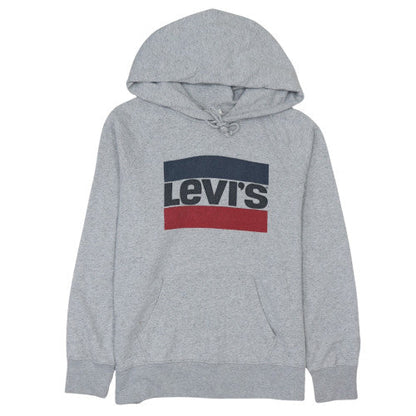 Mens UK Size L Levi's Grey Pullover Hoodie