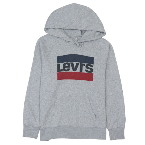 Mens UK Size L Levi's Grey Pullover Hoodie