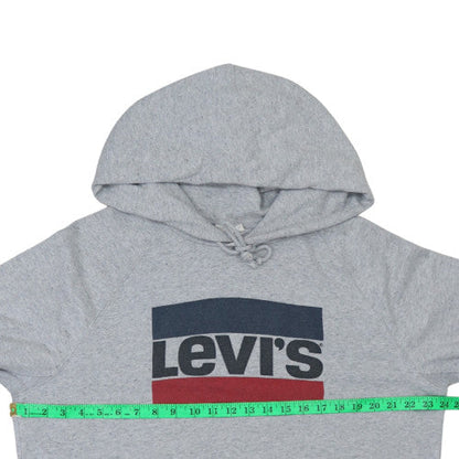 Mens UK Size L Levi's Grey Pullover Hoodie