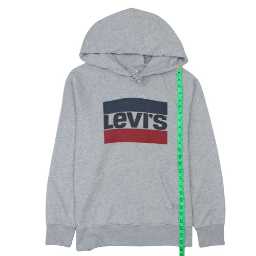 Mens UK Size L Levi's Grey Pullover Hoodie