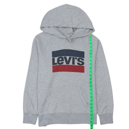 Mens UK Size L Levi's Grey Pullover Hoodie