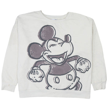 Womens UK Size 2XL Disney White Pullover Sweatshirt