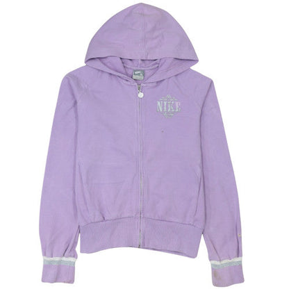 Womens UK Size XL Nike Purple Full Zip Hoodie