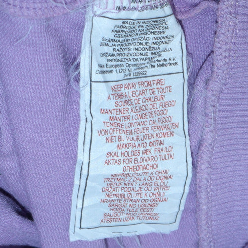 Womens UK Size XL Nike Purple Full Zip Hoodie