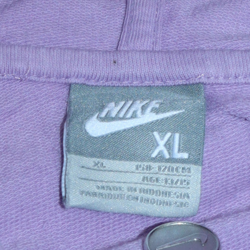 Womens UK Size XL Nike Purple Full Zip Hoodie
