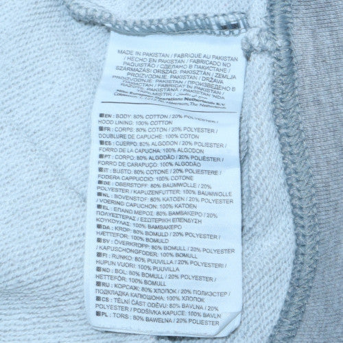 Mens UK Size M Nike Grey Pullover Hoodie