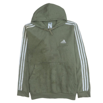 Mens UK Size L Adidas Green Pullover Hoodie