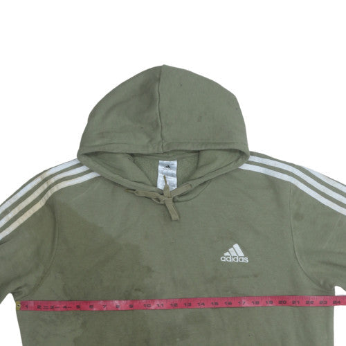 Mens UK Size L Adidas Green Pullover Hoodie