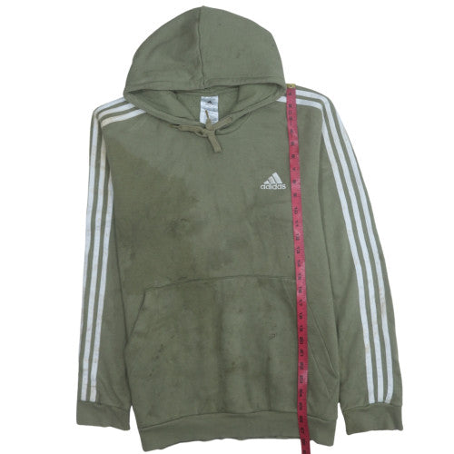 Mens UK Size L Adidas Green Pullover Hoodie