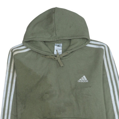 Mens UK Size L Adidas Green Pullover Hoodie