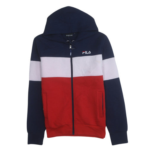 Mens UK Size L FILA Multicoloured Full Zip Hoodie