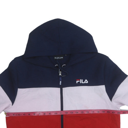 Mens UK Size L FILA Multicoloured Full Zip Hoodie