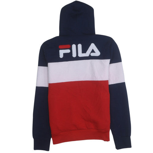 Mens UK Size L FILA Multicoloured Full Zip Hoodie