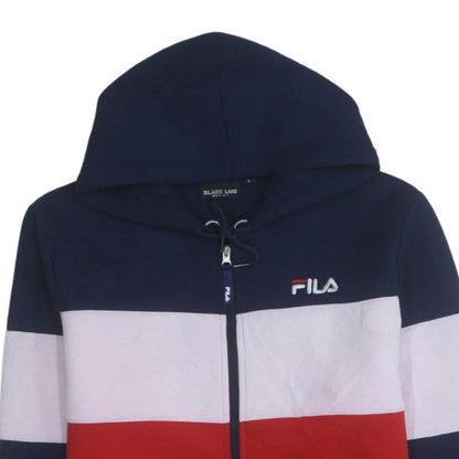 Mens UK Size L FILA Multicoloured Full Zip Hoodie