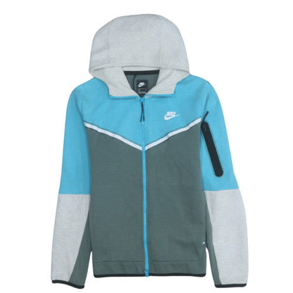 Mens UK Size S Nike Blue Full Zip Hoodie
