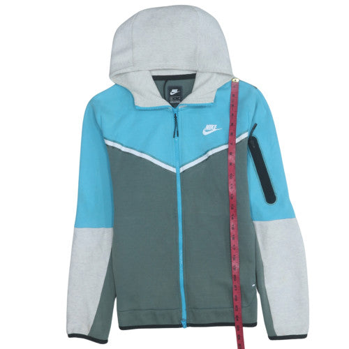 Mens UK Size S Nike Blue Full Zip Hoodie