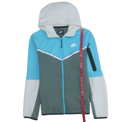 Mens UK Size S Nike Blue Full Zip Hoodie