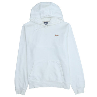 Mens UK Size L Nike White Pullover Hoodie