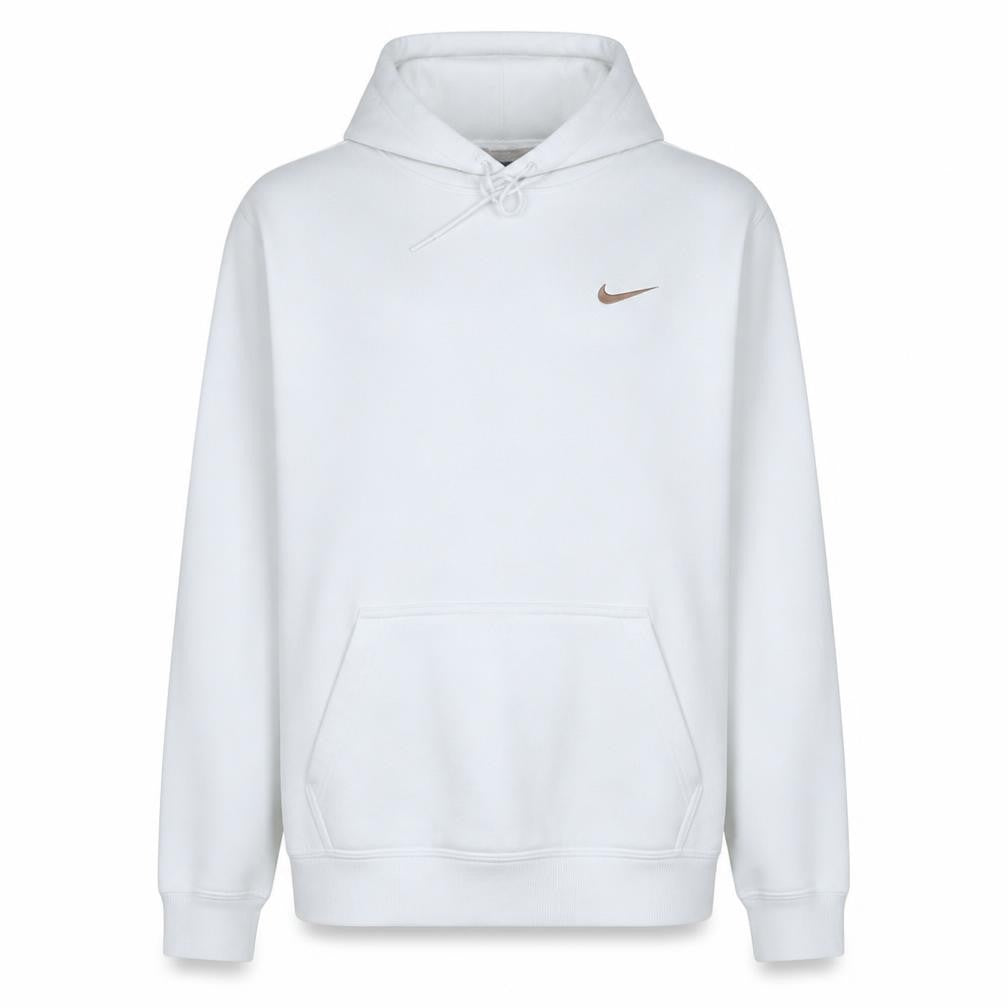 Mens UK Size L Nike White Pullover Hoodie