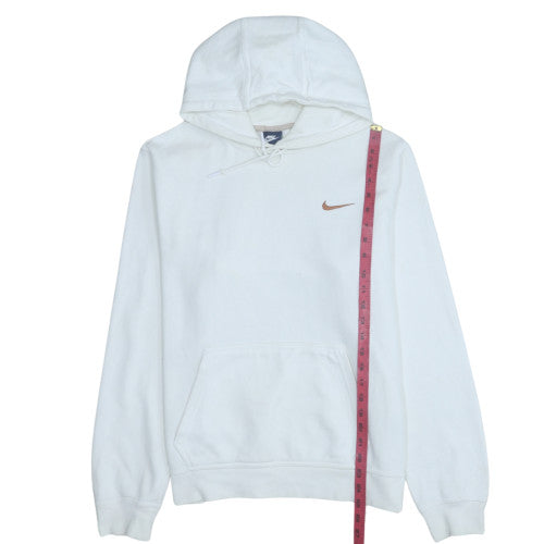 Mens UK Size L Nike White Pullover Hoodie