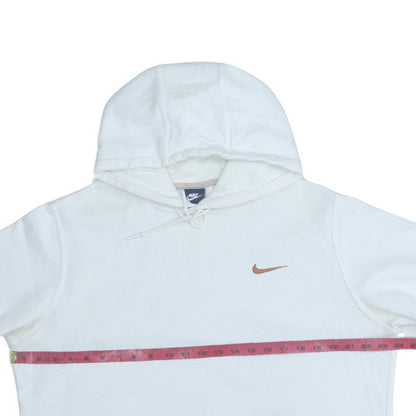 Mens UK Size L Nike White Pullover Hoodie