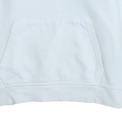 Mens UK Size L Nike White Pullover Hoodie