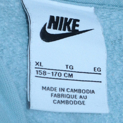 Teens UK Size XL Nike Blue Pullover Hoodie