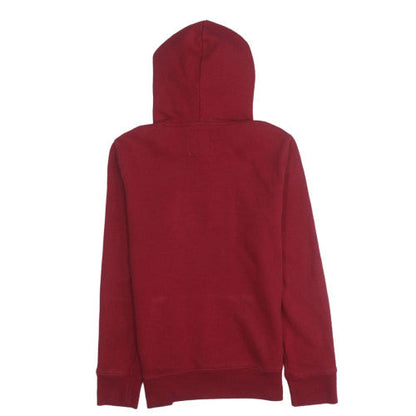 Mens UK Size XS Hollister Red Pullover Hoodie