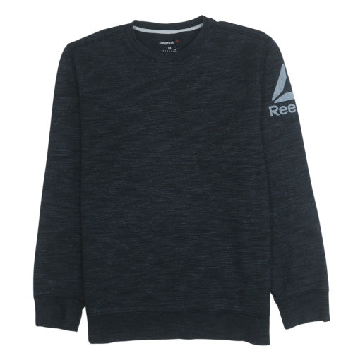 Mens UK Size M Reebok Black Pullover Sweatshirt