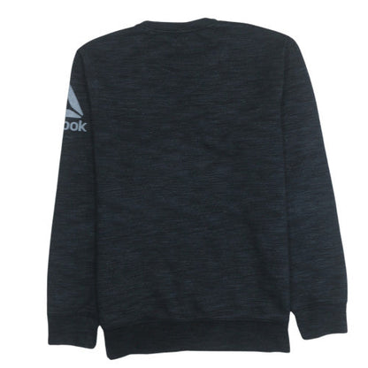 Mens UK Size M Reebok Black Pullover Sweatshirt