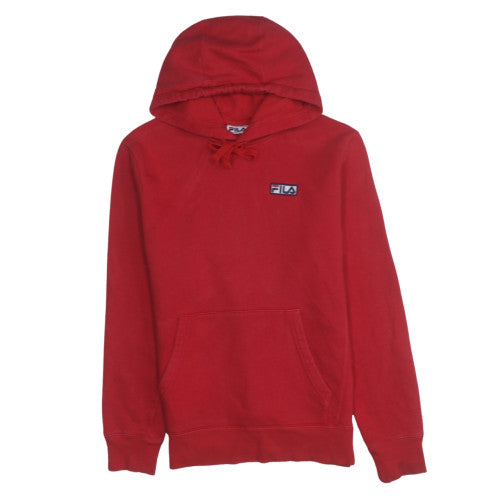 Mens UK Size S FILA Red Pullover Hoodie