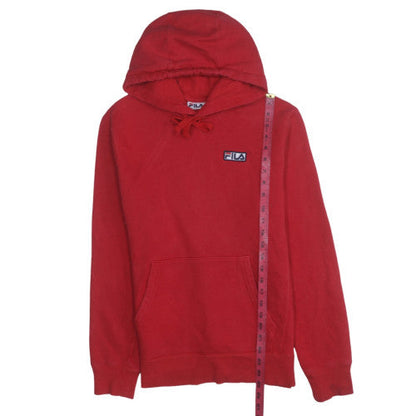Mens UK Size S FILA Red Pullover Hoodie