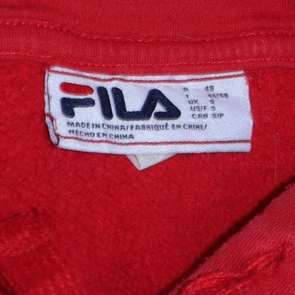 Mens UK Size S FILA Red Pullover Hoodie