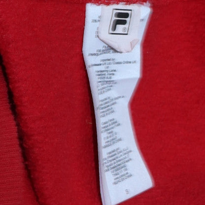 Mens UK Size S FILA Red Pullover Hoodie