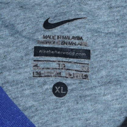 Teens UK Size XL Nike Blue Pullover Hoodie