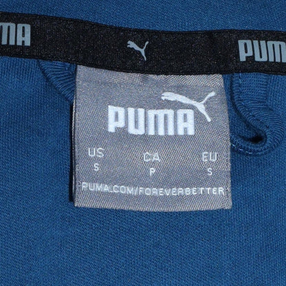 Mens UK Size S Puma Blue Full Zip Hoodie