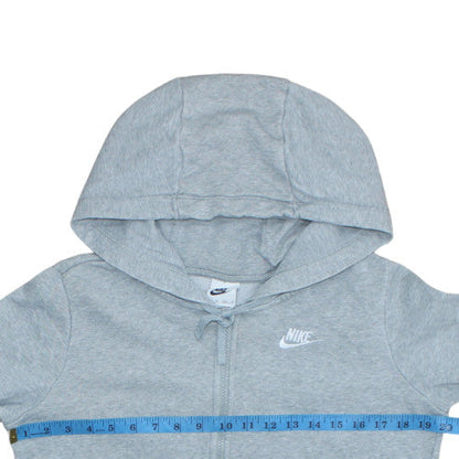 Mens UK Size XS Nike Grey Full Zip Hoodie