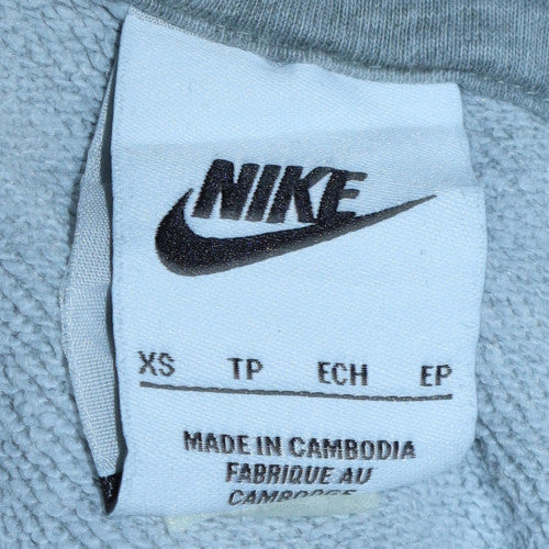 Mens UK Size XS Nike Grey Full Zip Hoodie