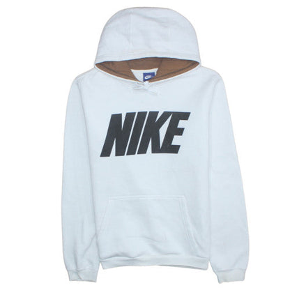 Mens UK Size M Nike White Pullover Hoodie