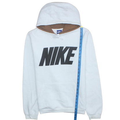 Mens UK Size M Nike White Pullover Hoodie