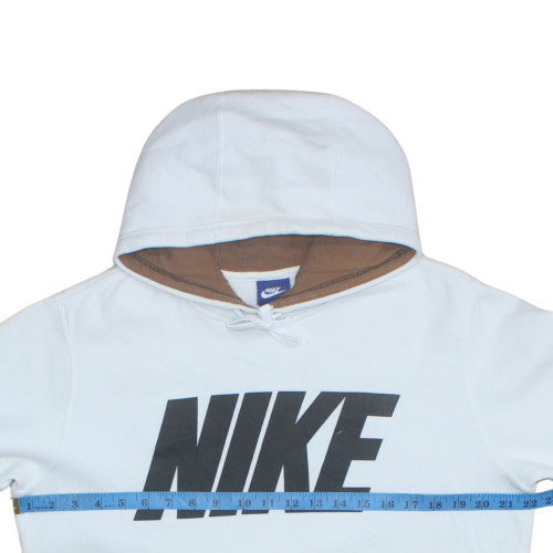 Mens UK Size M Nike White Pullover Hoodie