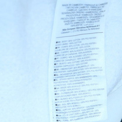 Mens UK Size M Nike White Pullover Hoodie