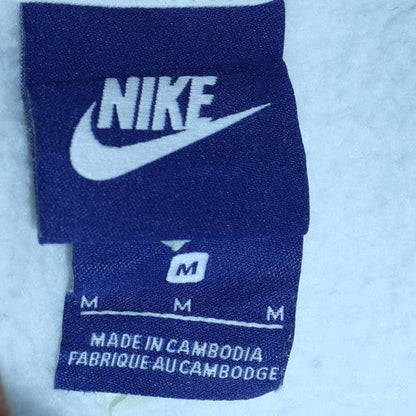 Mens UK Size M Nike White Pullover Hoodie