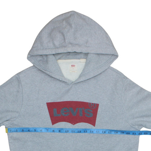 Mens UK Size M Levi's Grey Pullover Hoodie