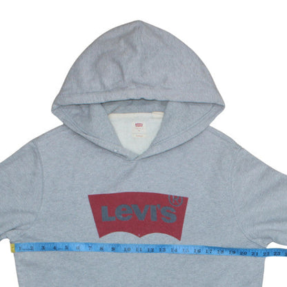 Mens UK Size M Levi's Grey Pullover Hoodie
