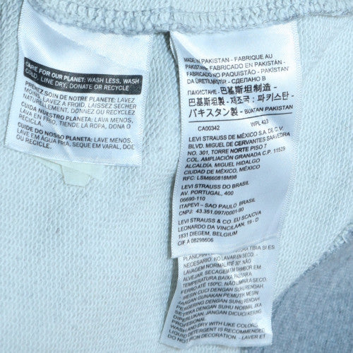Mens UK Size M Levi's Grey Pullover Hoodie