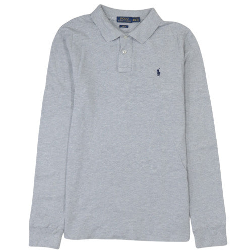 Mens UK Size XL Ralph Lauren Grey Henley Sweatshirt