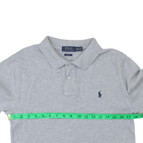Mens UK Size XL Ralph Lauren Grey Henley Sweatshirt