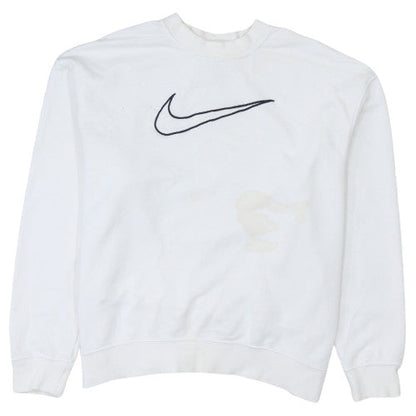 Mens UK Size S Nike White Pullover Sweatshirt